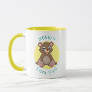 Süßer Babybär, Name und Nachricht personalisieren Tasse