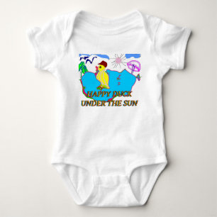Süßer Babyenten-Body Baby Strampler