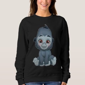 Süßer Babygorilla Sweatshirt
