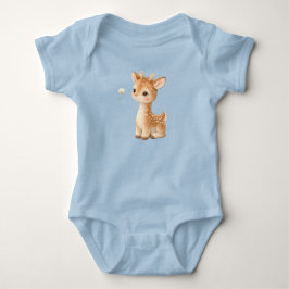 Süßer Babyhirsch-Body – Kawaii Waldtier Baby Strampler