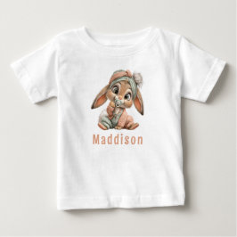 Süßer Babykaninchen-Geburtstag Baby T-shirt