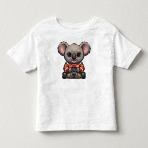 Süßer Babykoala-Rennwagenfahrer Kleinkind T-shirt