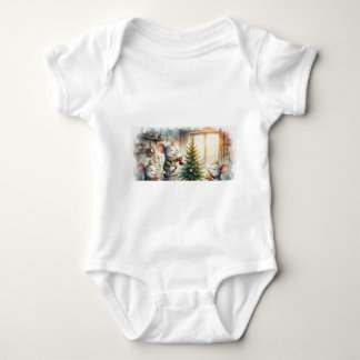 Süßer Babysuit: Fröhliches kleines Weihnachten Baby Strampler