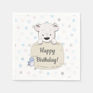 Süßer Bär Alles Gute zum Geburtstag Serviette