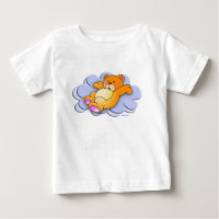 Süßer Bär auf Wolken T-Shirt