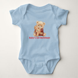 Süßer Bär erstes Weihnachten  Baby Strampler