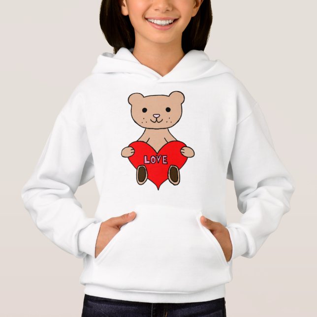 Süßer Bär Hoodie (Vorderseite)
