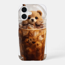 Süßer Bär Kaffee iPhone-Hülle | Ästhetisches Tier