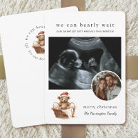 Süßer Bär kaum wartet Wasserfarbe Weihnachten Baby
