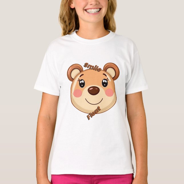 Süßer Bär lächelt T-Shirt (Vorderseite)