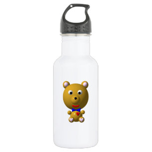 Süßer Bär mit Fliege Trinkflasche
