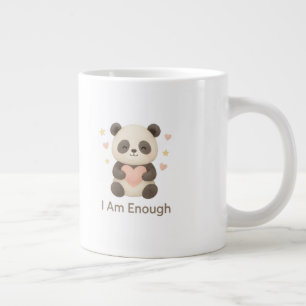 Süßer Bär mit rosa Herz — Ich bin genug Tasse