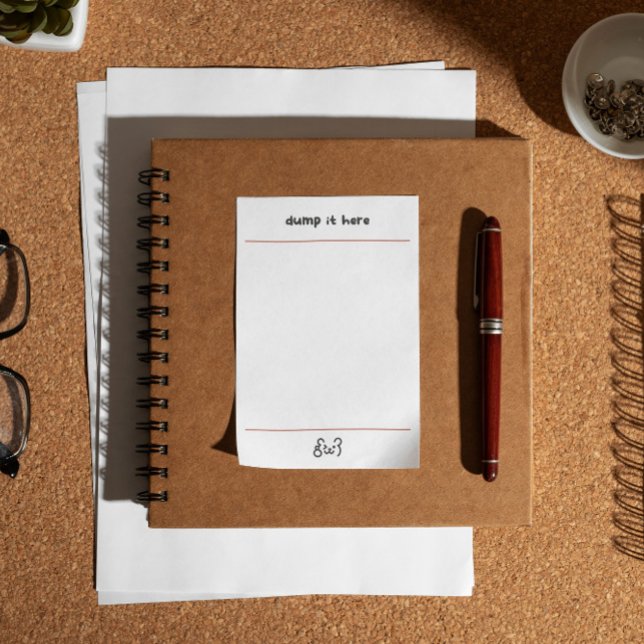 Süßer Bär Müll hier abladen  Post-it Klebezettel (Von Creator hochgeladen)