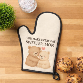 Süßer Bär-Ofenhandschuh zum Valentinstag für Mama Ofenhandschuh