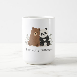 Süßer Bär & Panda Neurodiversitäts-Inklusions-T-Sh Kaffeetasse