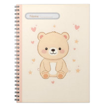 Süßer Bär Pastell Notizbuch
