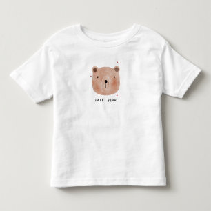 Süßer Bär-T-Shirt für Kleinkinder   Minimalistisch Kleinkind T-shirt