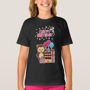 Süßer Bär zum Geburtstag - Bezaubernde Cartoon-Ill T-Shirt