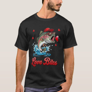 Süßer Barsch Fisch Liebt Kunst T-Shirt