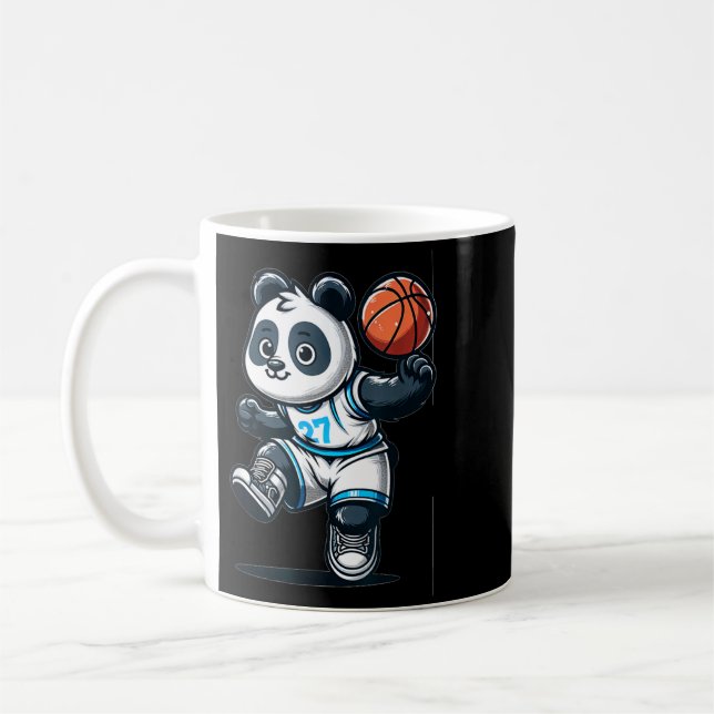 Süßer Baseballspieler-Panda Kaffeetasse (Links)