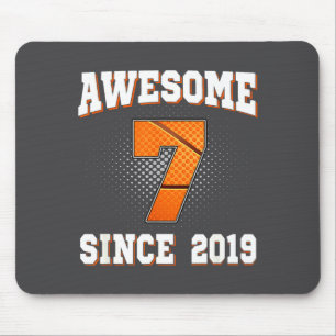 Süßer Basketball 7. 2019 7 alte Jahre seitdem Mousepad