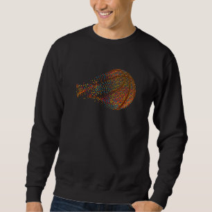 Süßer Basketballspieler mit Punkten International Sweatshirt