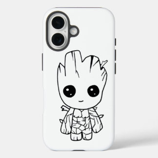 Süßer Baum Cartoon Charakter | Niedlicher Chibi Na iPhone 16 Hülle