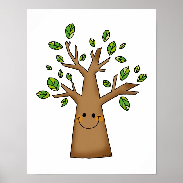 süßer Baum Poster (Vorne)