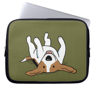 Süßer Beagle-Cartoon-Hund Laptopschutzhülle