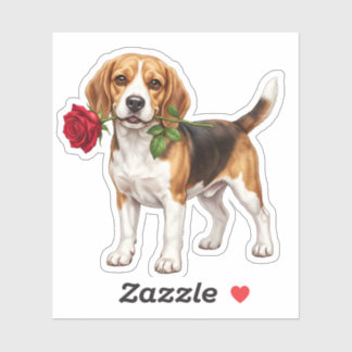 ‏Süßer Beagle-Hund Aufkleber