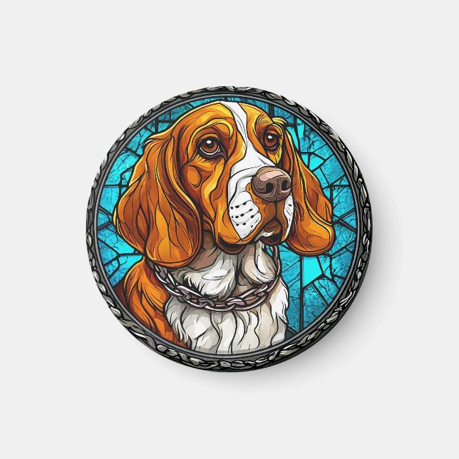 Süßer Beagle-Hund Magnet (Vorne)