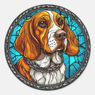 Süßer Beagle-Hund Runder Aufkleber