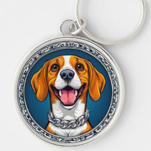 Süßer Beagle-Hund Schlüsselanhänger