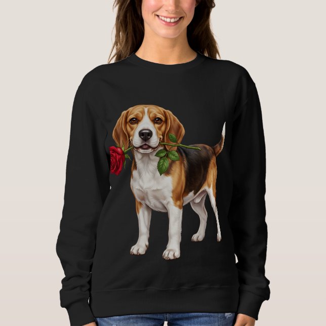 ‏Süßer Beagle-Hund Sweatshirt (Vorderseite)