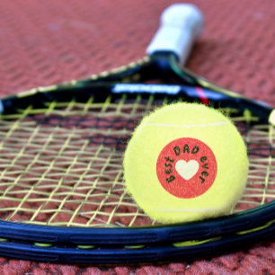 Süßer Bester Papa Aller Rotes Und Weißes Herz Lieb Tennisbälle