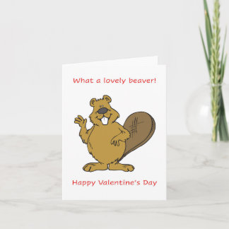 Süßer Biber, Frohen Valentinstag Karte