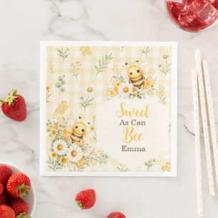 Süßer Bienenhonigwaben Serviette