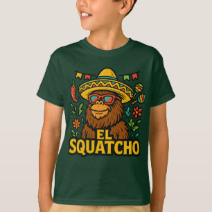 Süßer Bigfoot Cinco de Mayo Fiesta El Squatcho T-Shirt