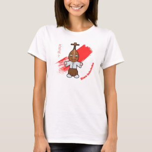 Süßer Biwa-Bokuboku-Laute-Mann-Yokai T-Shirt