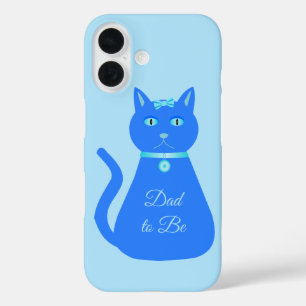 Süßer blauer Baby-Junge-Katze Benutzerdefinierter iPhone 16 Hülle