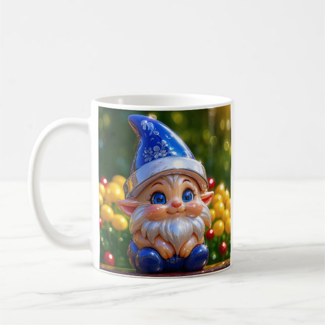 Süßer blauer Gnom Kaffeetasse (Links)