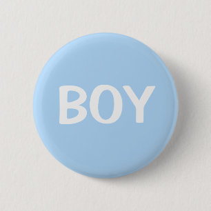 Süßer blauer Junge Baby-Geschlechtsenthüllungs-But Button