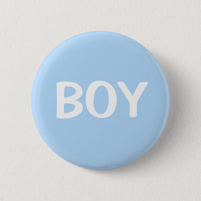 Süßer blauer Junge Baby-Geschlechtsenthüllungs-But Button (Vorderseite)