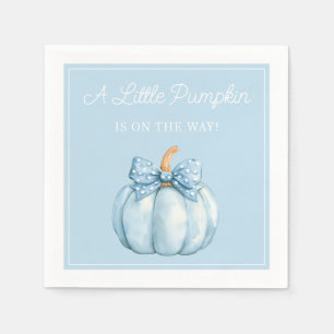 Süßer blauer Kürbis-Junge-Baby-Party Serviette