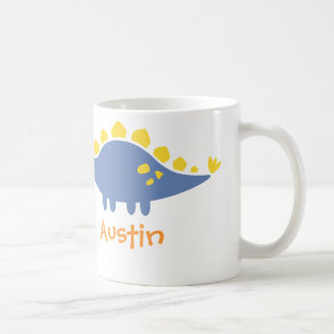 Süßer blauer Stegosaurus-Dinosaurier für Kinder Tasse