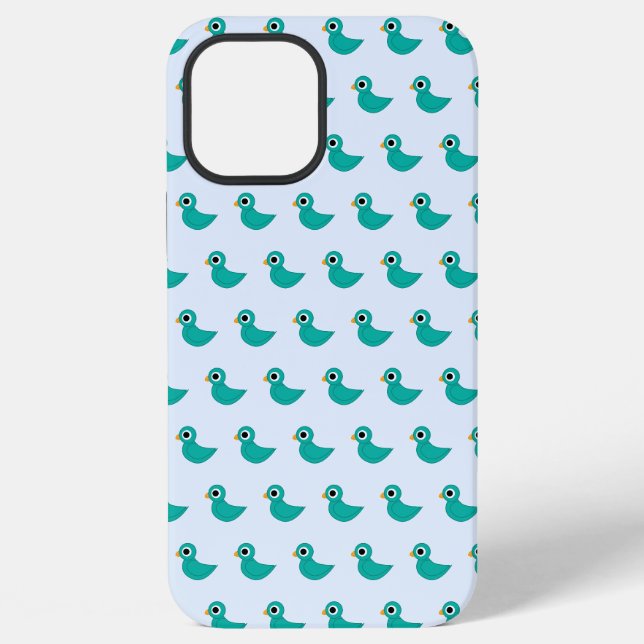 Süßer blauer Vogel iPhone Hülle (Rückseite)