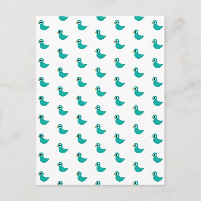 Süßer blauer Vogel Postkarte (Vorderseite)