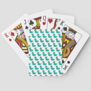Süßer blauer Vogel Spielkarten