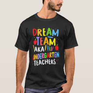 Süßer Bleistift Apfel Kindergarten Lehrer Zurück z T-Shirt