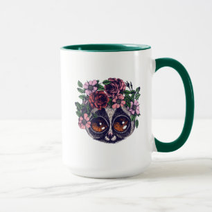 Süßer BlumenLemur Tasse